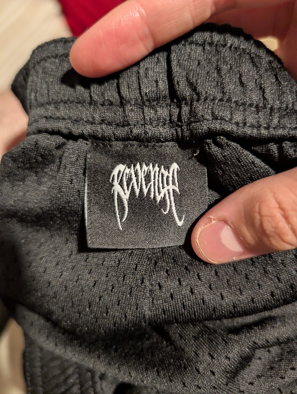 Revenge "Arch Logo" Embroidered Mesh Shorts - Picture 3 of 5